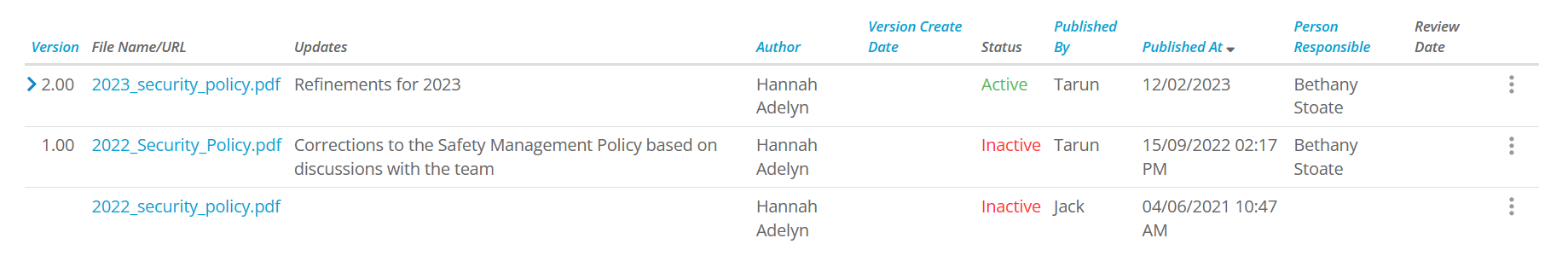 Reviewing & Replacing Documents – Folio Help Centre