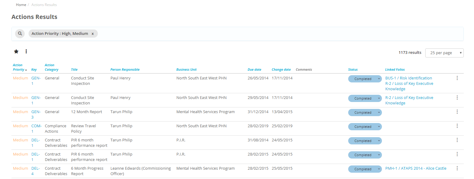 How do I see action results? – Folio Help Centre