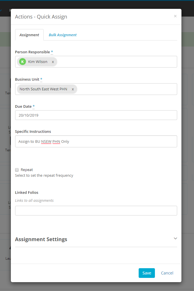 How do I create an action? – Folio Help Centre