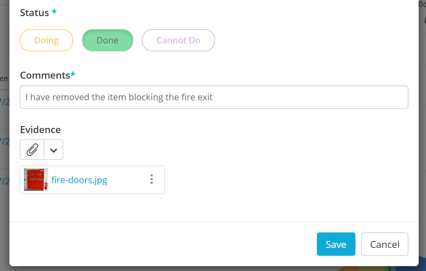 How do I complete an action? – Folio Help Centre