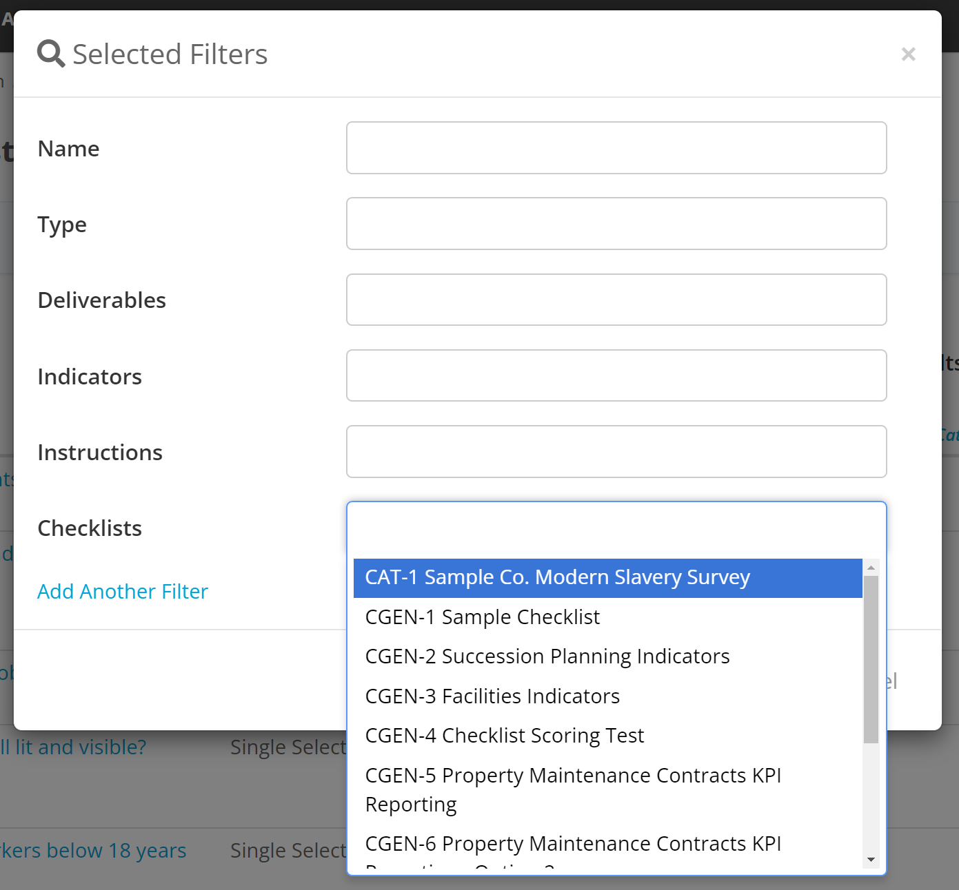 Editing checklist questions Folio Help Centre