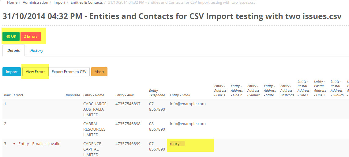 What do I do if there are errors in my import file? – Folio Help Centre