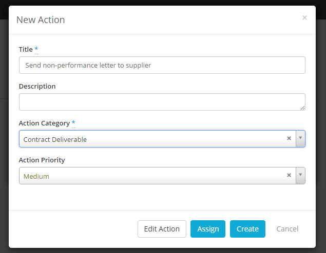 Creating an action arising out of a checklist – Folio Help Centre